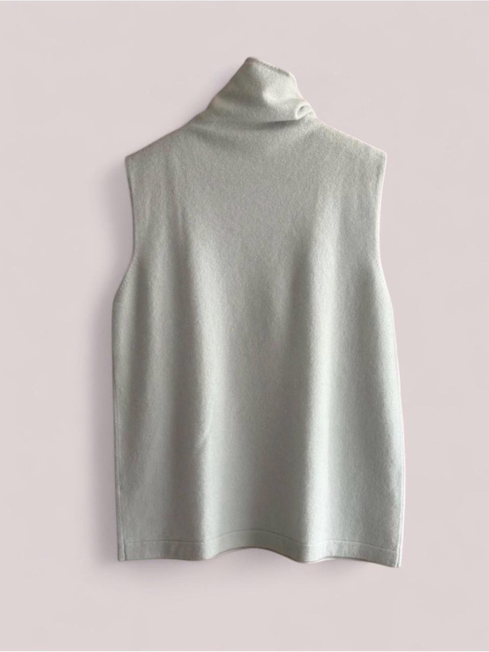 Linda Allard Ellen Tracy 100% Cashmere Sleeveless Turtleneck Sweater Vest - Picture 2 of 6